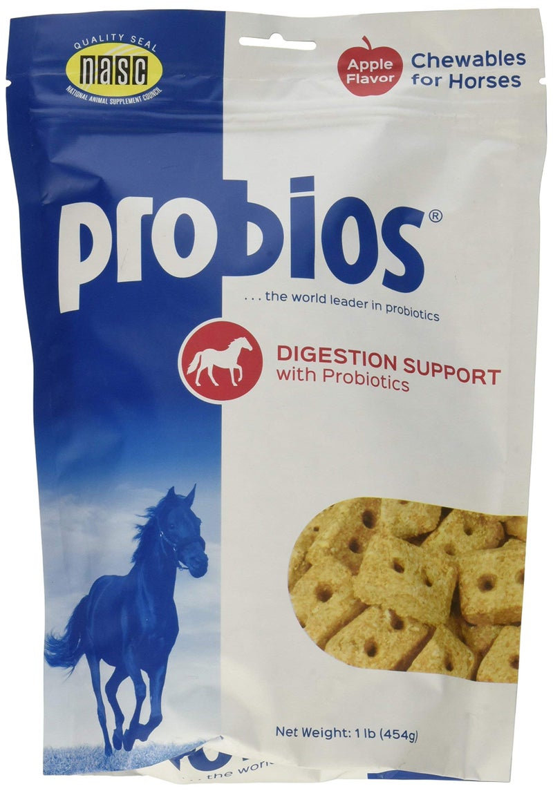 Probios (3 Pack) Probios Probiotic Treats For Horses, Apple Flavor, 1 Pound Each - Image 1